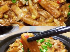 咸鱼茄子煲-光头强美食