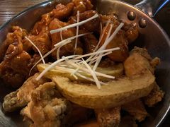 韩式辣子鸡原味鸡双拼-MI WU FACTORY米屋美食工厂餐厅(绿地店)