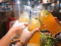 柠檬冰桔茶-探鱼·鲜青椒爽麻烤鱼(广州花都来又来店)