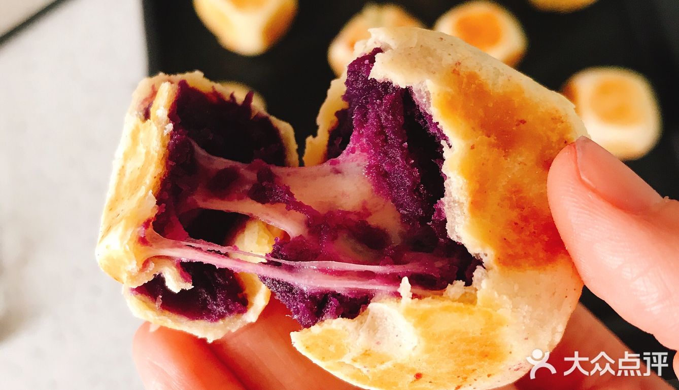 网红爆浆紫薯芝士仙豆糕，学会再也不用去排队了