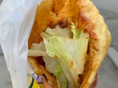 -小红车炸蛋葱油饼