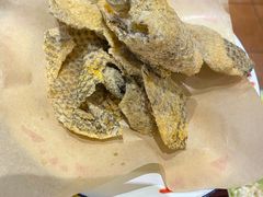 炸鱼皮-沙胆彪炭炉牛杂煲(成都玉林店)