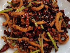干煸鱿鱼须-大眼锅贴饺子(河西店)