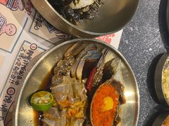 -草家酱蟹炭火烤肉店(珲春南路二店)