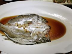 葱椒鲈鱼-绿茶餐厅(朝阳大悦城店)