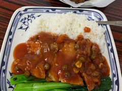 茄汁猪扒饭-華叔茶記
