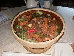生菜海参蹄筋煲-品鱼庄酒家(新世界大酒店店)