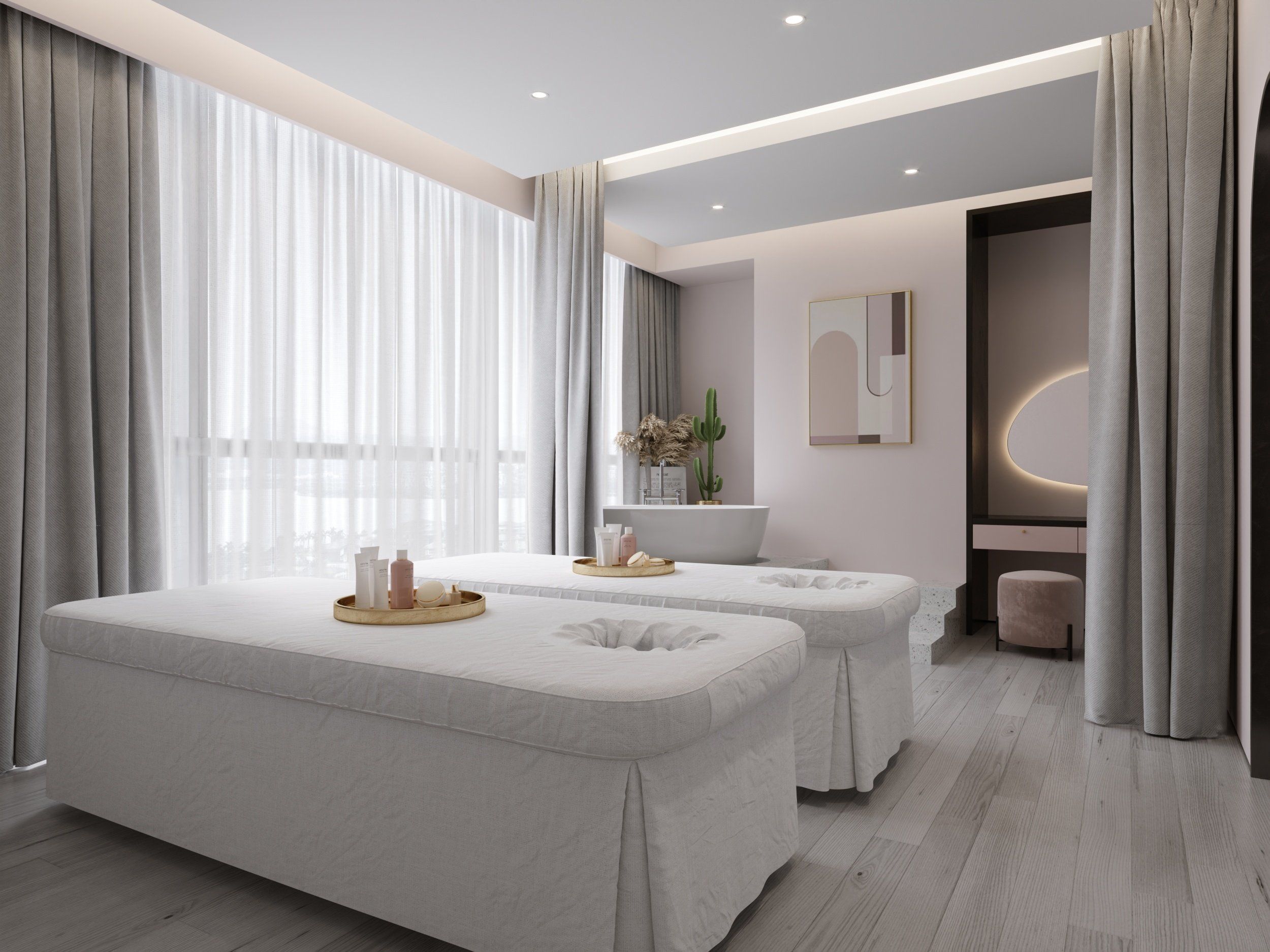 美容院的环境,简直是如同一个梦幻般的仙境!