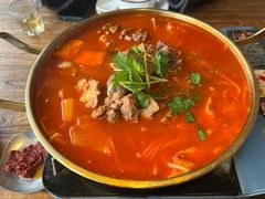 泡菜牛肉锅-撒郎嘿·朝鲜民俗餐馆
