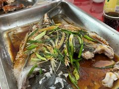 清蒸鲩鱼-华园农庄·特色炭烧鸡·北江河鲜