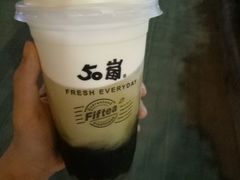 波霸四季春奶-50岚 鮮茶專賣連鎖(时代店)