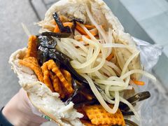 鸡蛋花干夹馍-三兄弟高炉烧饼