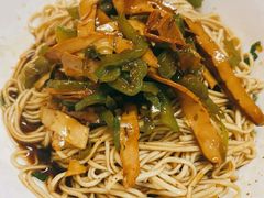 青椒干子肉丝干拌面-高邮面馆(明瓦廊店)