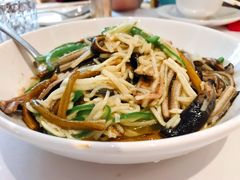 茭白炒现划鳝丝-玫瑰厅上海菜(兴国路店)