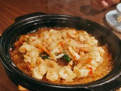 生焖开边虾-有红鸡毛店·川菜(建设路店)