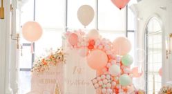 -团子宝宝宴派对百日宴生日布置策划·求婚策划·气球布置别墅民宿