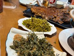 炸花椒芽-钰田大院·碳烤虹鳟鱼·怀柔地道农家菜(雁栖湖店)