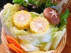 时令蔬菜拼盘-鲜潭蒸汽石锅鱼(欢乐海岸购物中心店)