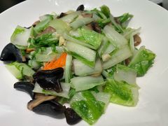 杭白菜爆口蘑-常鲜楼常来尝鲜海胆馆(星海店)