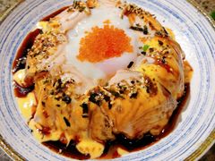 三文鱼流心熔岩饭-梦山水日本烧肉(五四广场店)
