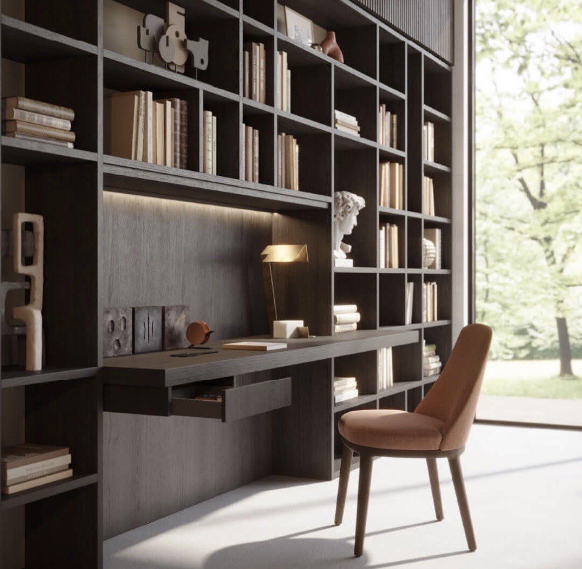 书柜的简约魅力