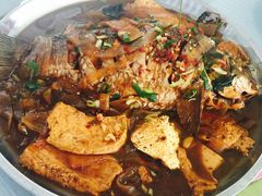 正宗芭蒿炖江鱼-庆岭迎宾园正宗活鱼馆