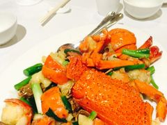 姜葱炒龙虾-金唐海鲜酒家