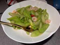小嫩豆丝瓜配虾仁-秀儿四九城·新京菜(亚运村鸟巢店)