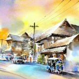 在水彩画🎨里游历泰国[调皮]