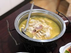 手工豆腐笋干汤-国生茶庄·地道农家菜团建活动