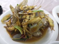 姜葱爆炒蛏子-阿杰臻选海鲜饭店(普陀山店)
