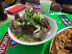 -陕北农家小吃风干羊肉剁荞面