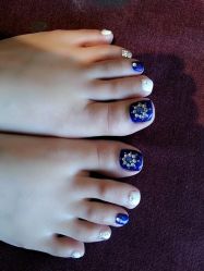 宝蓝色 就是这么显白-艾妃罗高科美肤美甲美睫健康管理