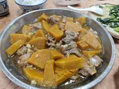 南瓜蒸排骨-幽优农庄·森波拉特色本地农家菜