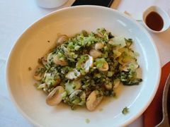 腌菜炒蘑菇-顾家土菜館