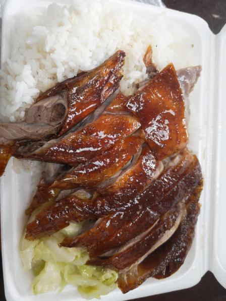 肯定是烧鹅饭啦.