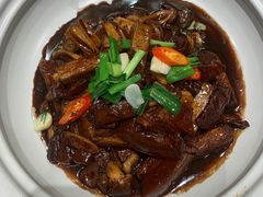 松茸菌焖带皮牛肉-好福记饭店(红梅公园店)