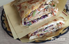 Chicken Strip Vegetable Pancake