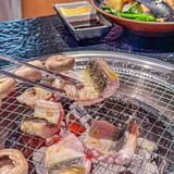 新鲜现切的嫩牛肉现烤真的巨巨巨香❗