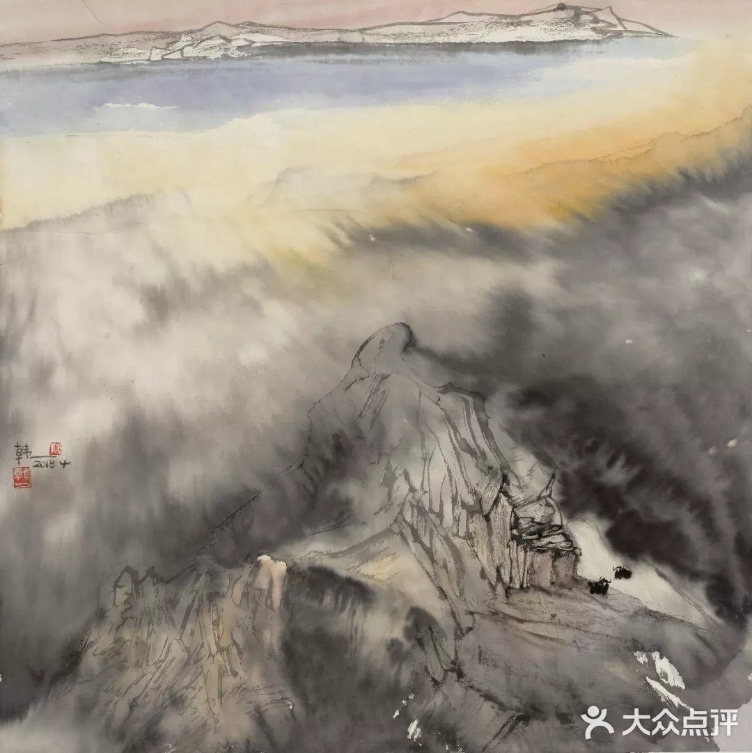 水墨画🖼中展现的虚实艺术太神奇了。