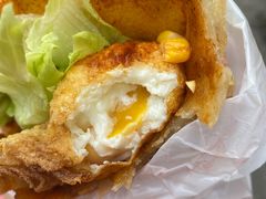 -小红车炸蛋葱油饼