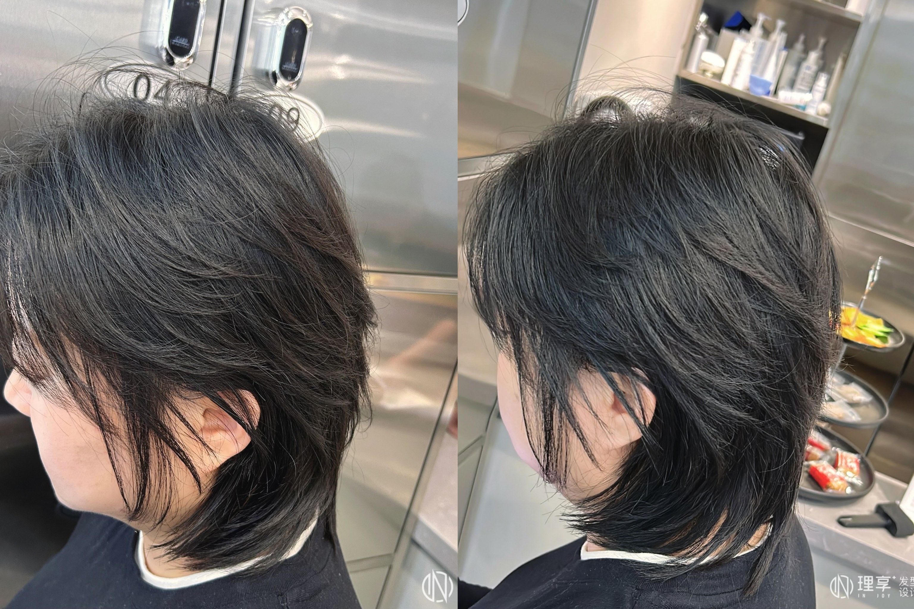 颅顶平 后脑勺扁平 头型宽大闭眼入这款发型
