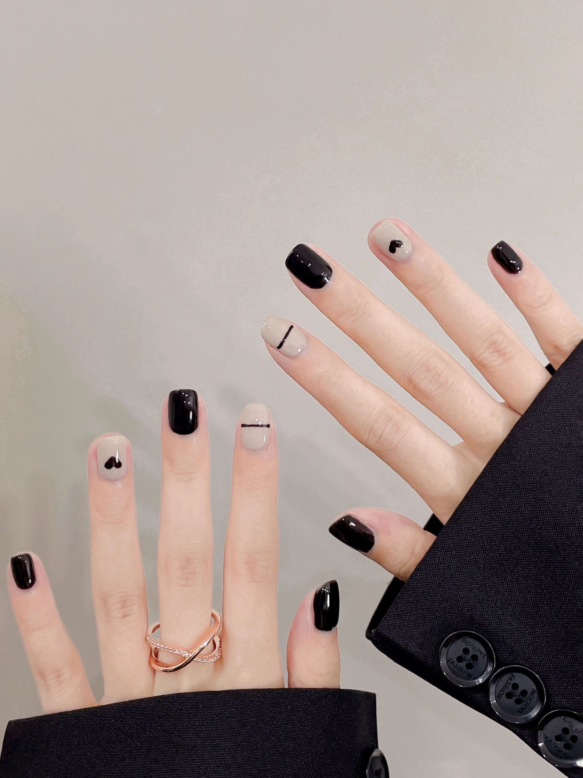 秋季ins 简约时尚大方气质美甲