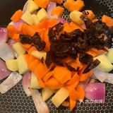 鸡腿奶味咖喱拌面