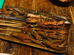 烤秋刀鱼-串大叔炭火烤串·鸡西大冷面刀削面(总店)