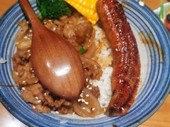 牛肉鳗蒲烧双拼饭-渔寿司·日本料理(艾尚天地店)