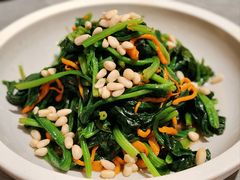 芥味虫草花拌菠菜-东土食研所(渔港路店)