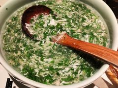荠菜蘑菇羹-卯时·龙光雅宴·精致锡帮菜(惠山古镇店)