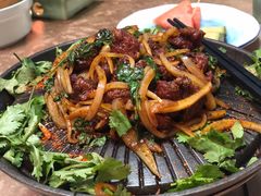 葱爆羊肉-唐廊烤鸭店(工体店)