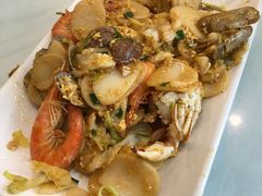 海鲜炒年糕-金海湾海鲜排档(朱家尖店)